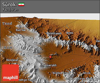 Physical 3D Map of Sūrok