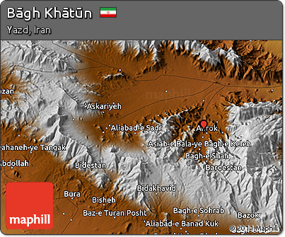 Physical 3D Map of Bāgh Khātūn