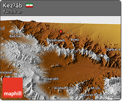 Physical 3D Map of Kez̄āb