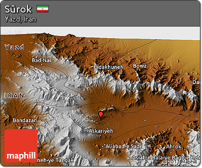 Physical 3D Map of Sūrok