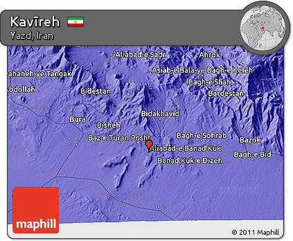 Political 3D Map of Kavīreh