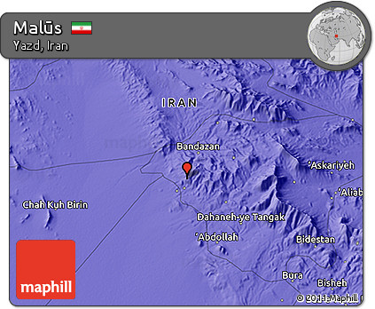 Political 3D Map of Malūs