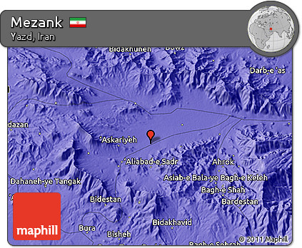 Political 3D Map of Mezank