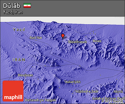 Political 3D Map of Dūlāb