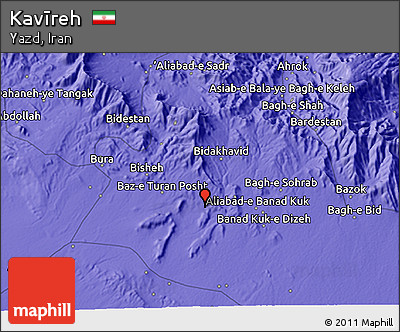 Political 3D Map of Kavīreh