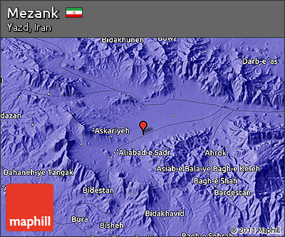 Political 3D Map of Mezank