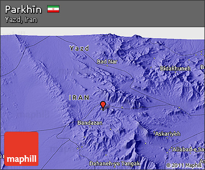 Political 3D Map of Parkhīn