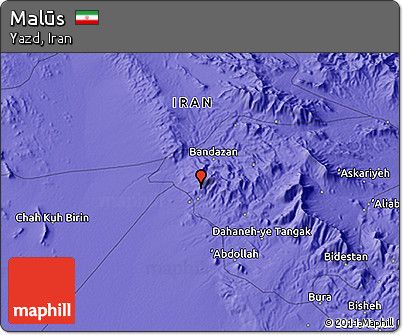 Political 3D Map of Malūs