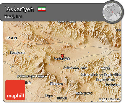 Satellite 3D Map of `Askarīyeh
