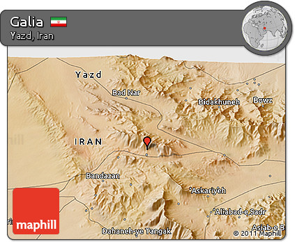 Satellite 3D Map of Galia