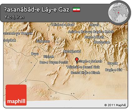 Satellite 3D Map of Ḩasanābād-e Lāy-e Gaz