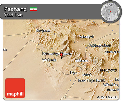 Satellite 3D Map of Pashand