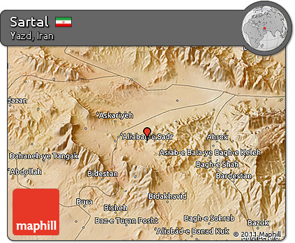 Satellite 3D Map of Sartal
