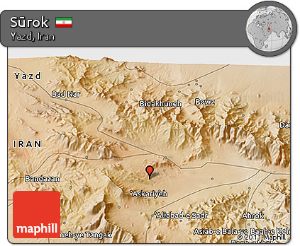 Satellite 3D Map of Sūrok