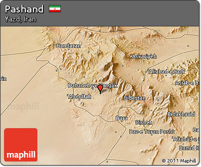 Satellite 3D Map of Pashand