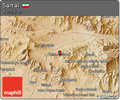 Satellite 3D Map of Sartal