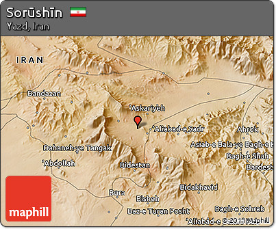 Satellite 3D Map of Sorūshīn