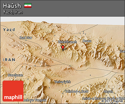 Satellite 3D Map of Haūsh