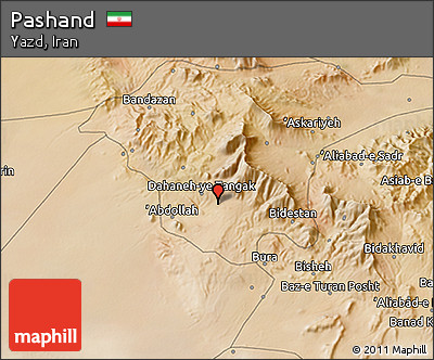 Satellite 3D Map of Pashand