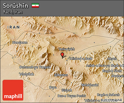 Satellite 3D Map of Sorūshīn