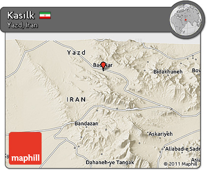Shaded Relief 3D Map of Kasilk