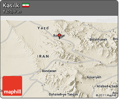 Shaded Relief 3D Map of Kasilk