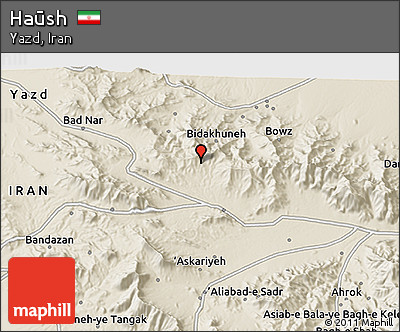 Shaded Relief 3D Map of Haūsh