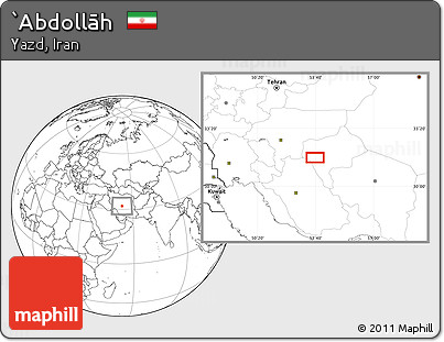 Blank Location Map of `Abdollāh