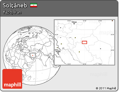 Blank Location Map of Solţāneb