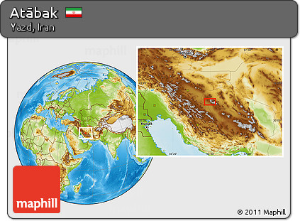 Physical Location Map of Atābak