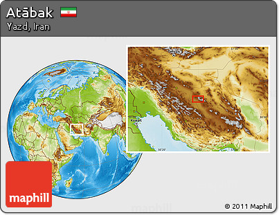 Physical Location Map of Atābak