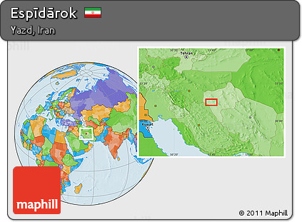 Political Location Map of Espīdārok