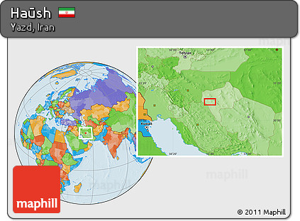 Political Location Map of Haūsh