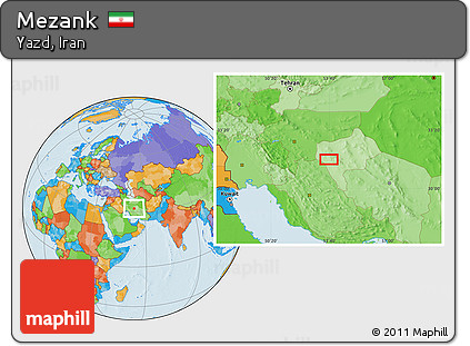 Political Location Map of Mezank