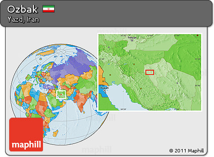 Political Location Map of Ozbak