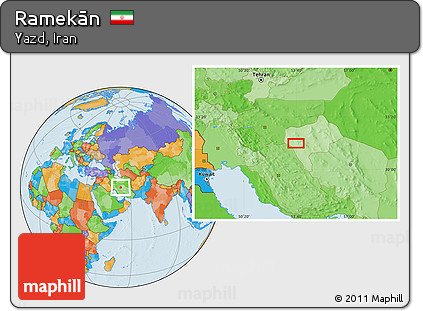 Political Location Map of Ramekān
