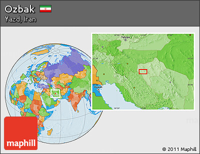 Political Location Map of Ozbak