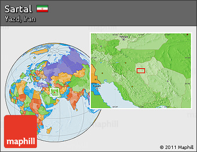 Political Location Map of Sartal