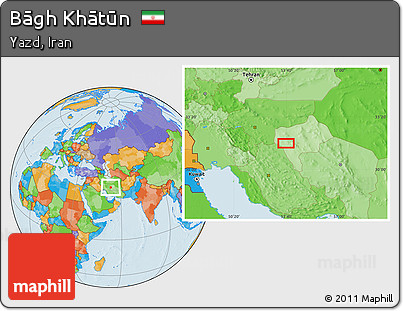 Political Location Map of Bāgh Khātūn
