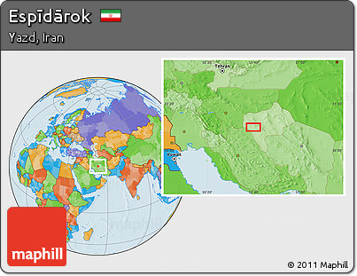 Political Location Map of Espīdārok