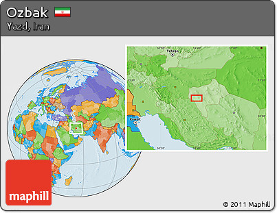 Political Location Map of Ozbak