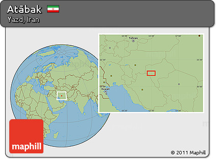 Savanna Style Location Map of Atābak