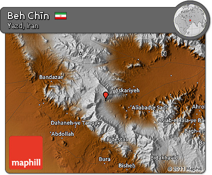 Physical Map of Beh Chīn