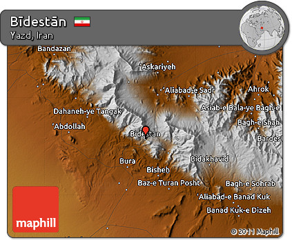 Physical Map of Bīdestān