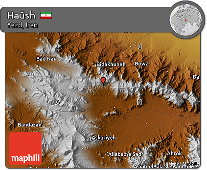 Physical Map of Haūsh