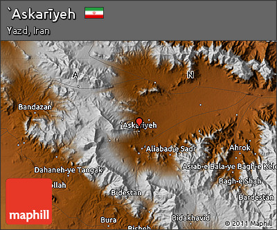 Physical Map of `Askarīyeh