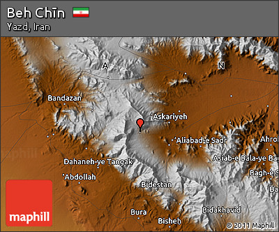 Physical Map of Beh Chīn
