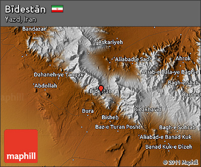 Physical Map of Bīdestān