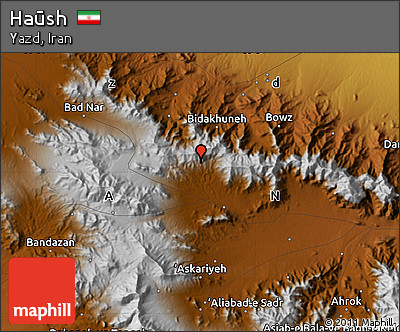 Physical Map of Haūsh