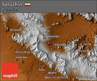 Physical Map of Sorūshīn